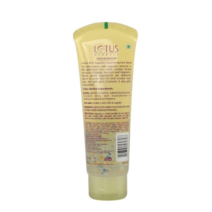 Lotus Herbals Jojobawash Active Milli Capsules Nourishing Face Wash