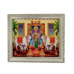 Satvik Sri Gruha Lakshmi Devi, Gadapa Lakshmi Designer White Photo