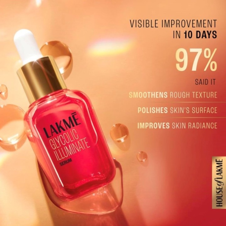 Lakmé Glycolic Illuminate Serum with 1% Glycolic Acid Reduces