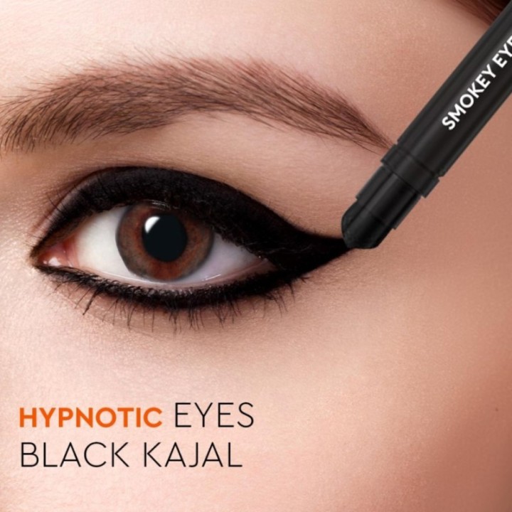 Vlcc Smokey Eyes Black Kajal - Intense Black Color Long Lasting