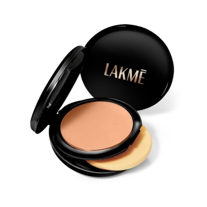 Lakmé Showstopper Collection Unreal Dual Cover Pressed Powder, Rose