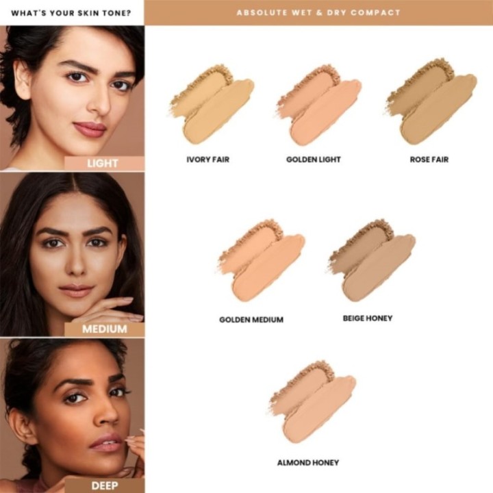 Lakmé Showstopper Collection Unreal Dual Cover Pressed Powder, Rose