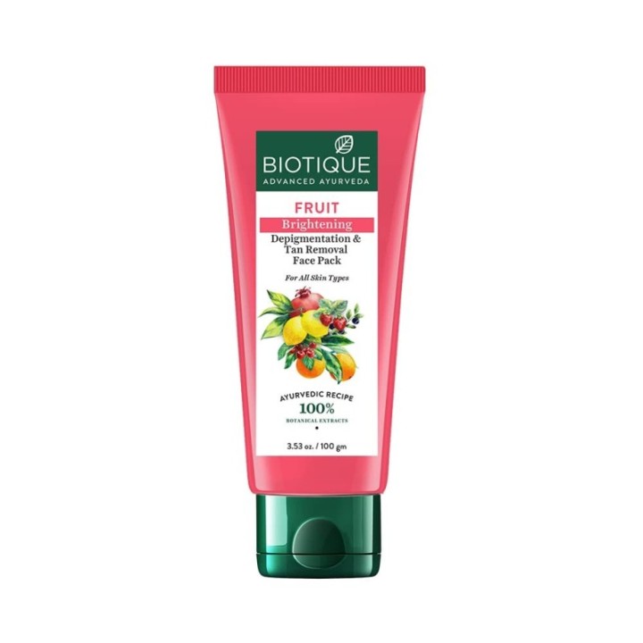 Biotique Fruit Brightening Depigmentation Face Pack (50g)