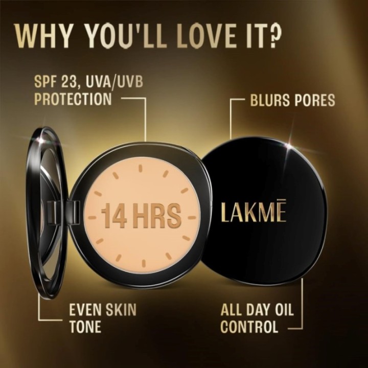 Lakmé the Original Collection Ultimate Glam Natural Compact for Oily