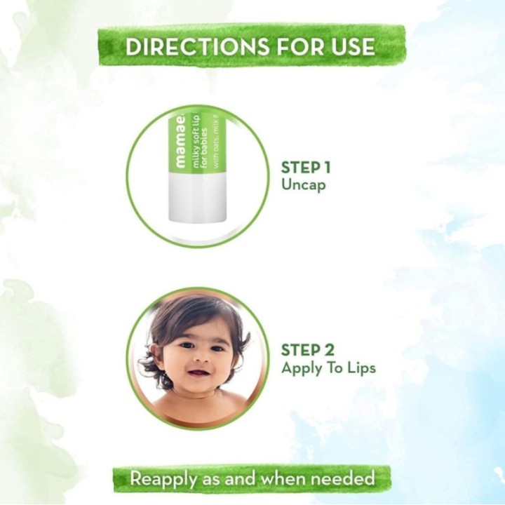 Mamaearth Milky Soft Natural Lip Balm for Babies with Oats, Milk