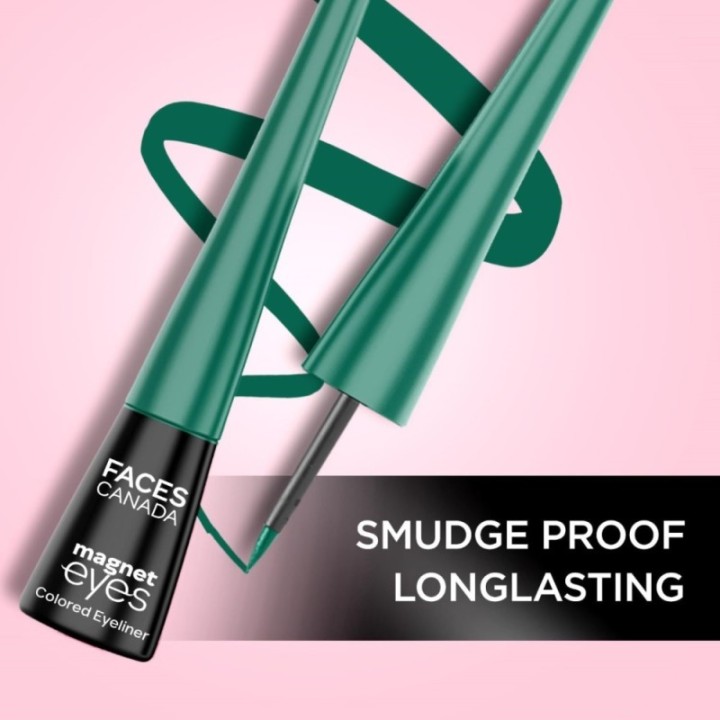 Facescanada Magneteyes Color Eyeliner Gel - Elegant Green,glossy