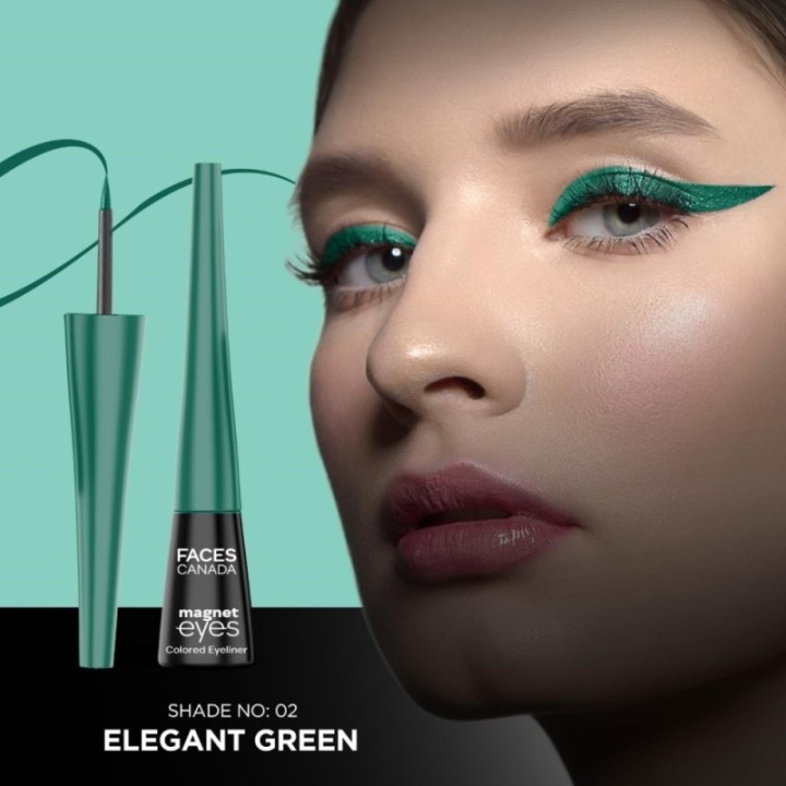 Facescanada Magneteyes Color Eyeliner Gel - Elegant Green,glossy