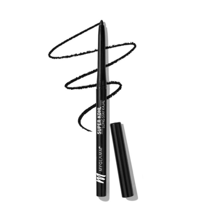 Myglamm Super Kohl Long Stay Kajal Matte Finish - Black Eye Kajal