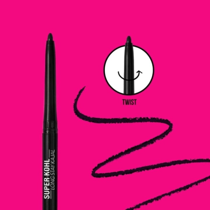 Myglamm Super Kohl Long Stay Kajal Matte Finish - Black Eye Kajal