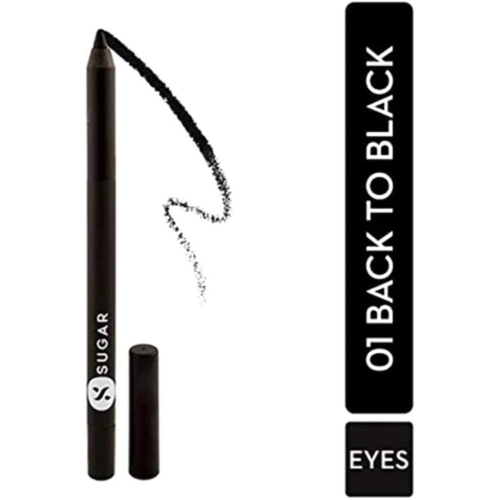 Sugar Cosmetics Stroke of Genius Heavy-Duty Kohl 01 Back to Black