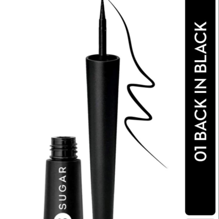 Sugar Cosmetics Gloss Boss 24Hr Glossy Eyeliner Gel with Brush