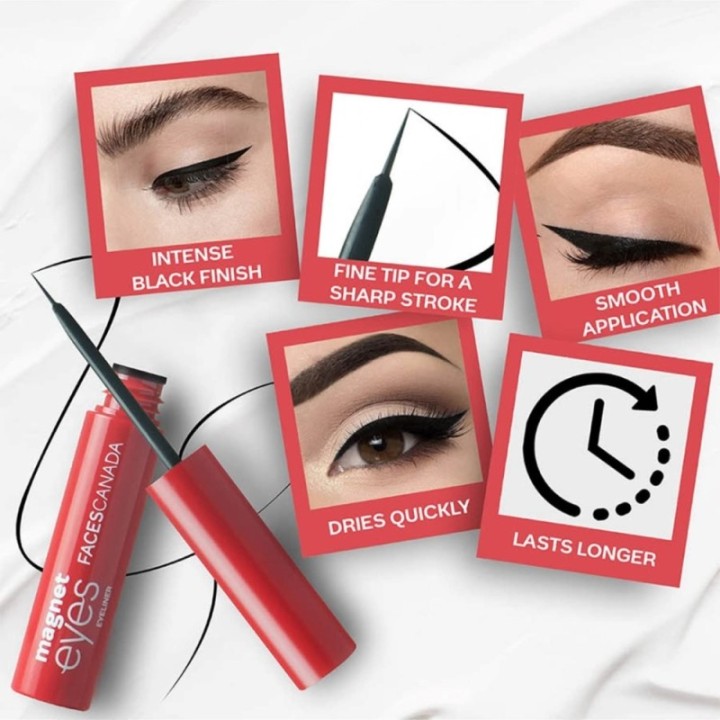 Faces Canada Magneteyes Range Trio Pack - Black, Kajal + Eyeliner