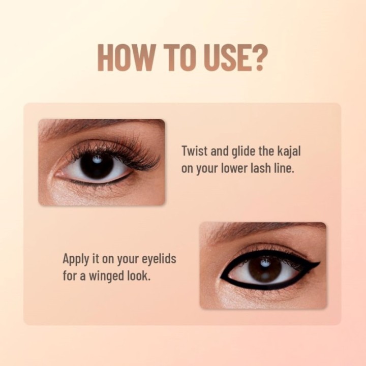 Swiss Beauty You & Eye Power Black Kajal Waterproof & Smudge-Proof