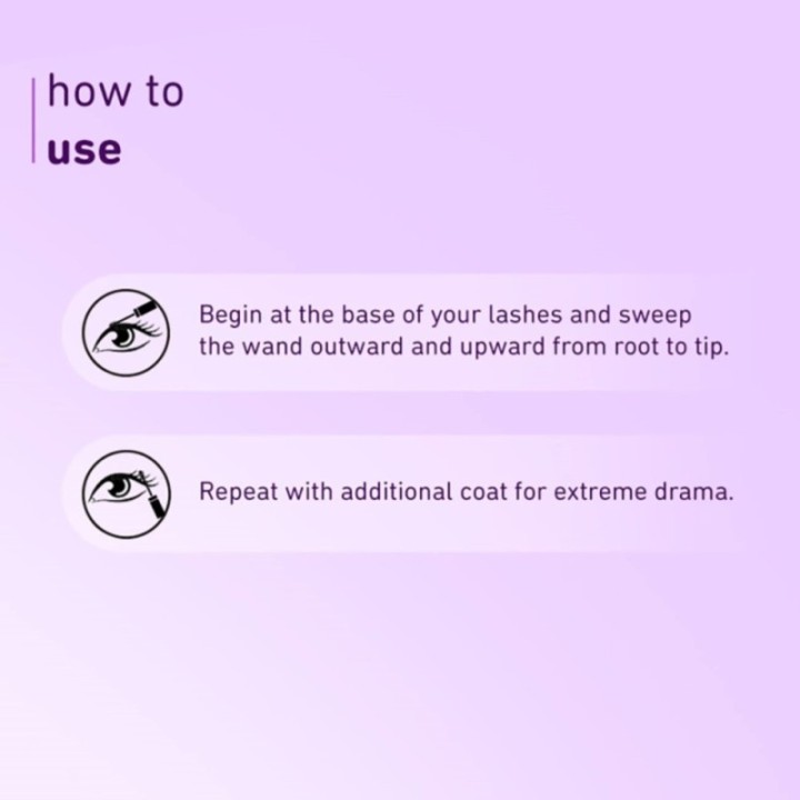Plum Lash Drama 1-4-All Mascara Length + Curl + Volume + Definition