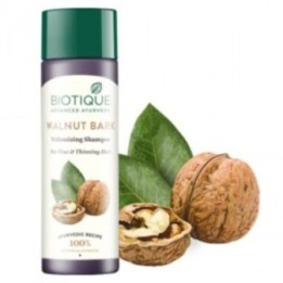 Biotique Bio Walnut Bark Volumizing Shampoo, for Fine & Thinning Hair