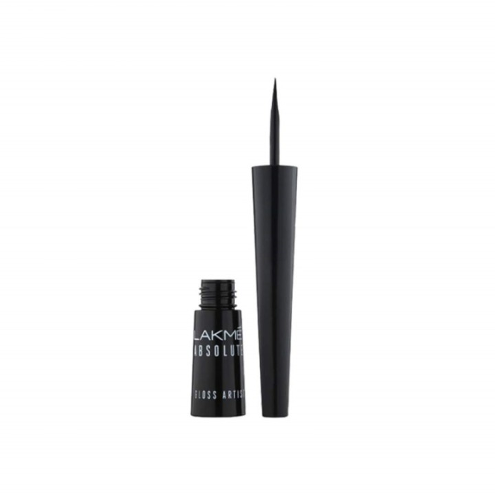 Lakmé Absolute Gloss Artist Liquid Eye Liner, Black, Smudge Proof