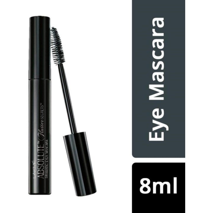 Lakme Absolute Flutter Secrets Dramatic Eyes Mascara, Black 8ml