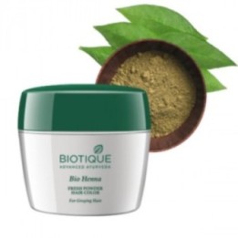 Biotique Bio Henna Fresh Powder Hair Color, for Greying Hair 90g