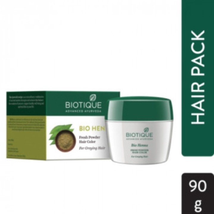 Biotique Bio Henna Fresh Powder Hair Color, for Greying Hair 90g