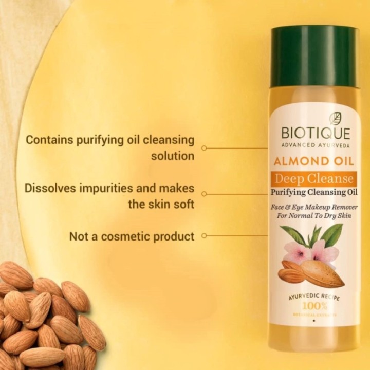 Biotique Bio Almond Oil Soothing Face & Eye Makeup Cleanser