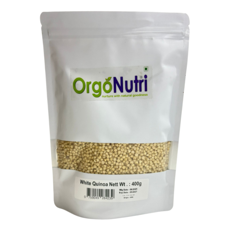 Orgonutri White Quinoa – Premium Gluten-Free Superfood, High Protein