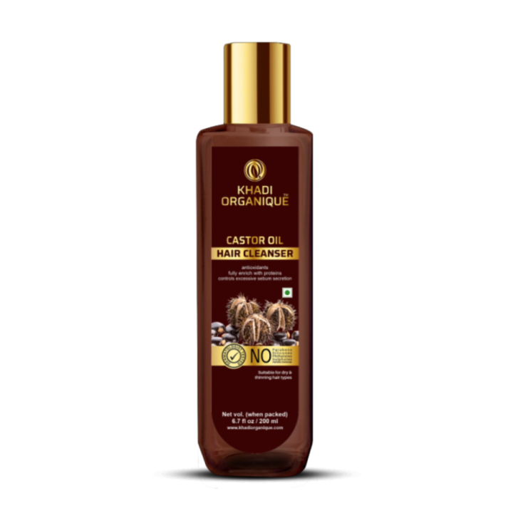 Khadi Organique (Cleanser) Castor Oil Hair Cleanser, Suitable for Dry