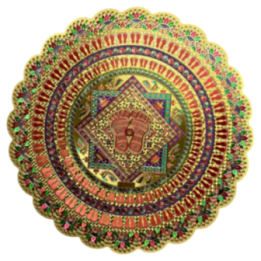 Golden Rangoli Floor Stickers – 7 Festive Designs for Diwali & Home