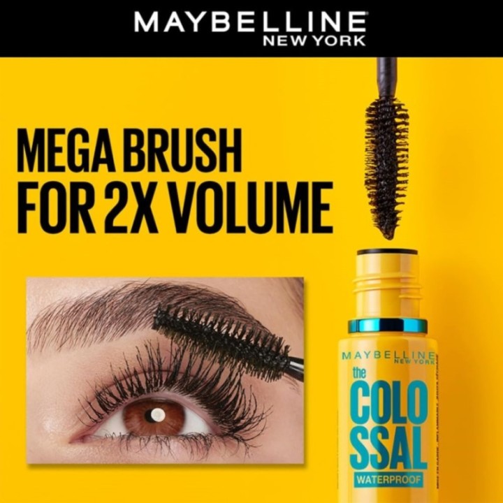 Mascara, Volumizing & Lengthening, Waterproof, Black, Volume Express