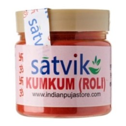 Satvik Kumkum Roli for Tilak and Pooja-Red Colour 50gm