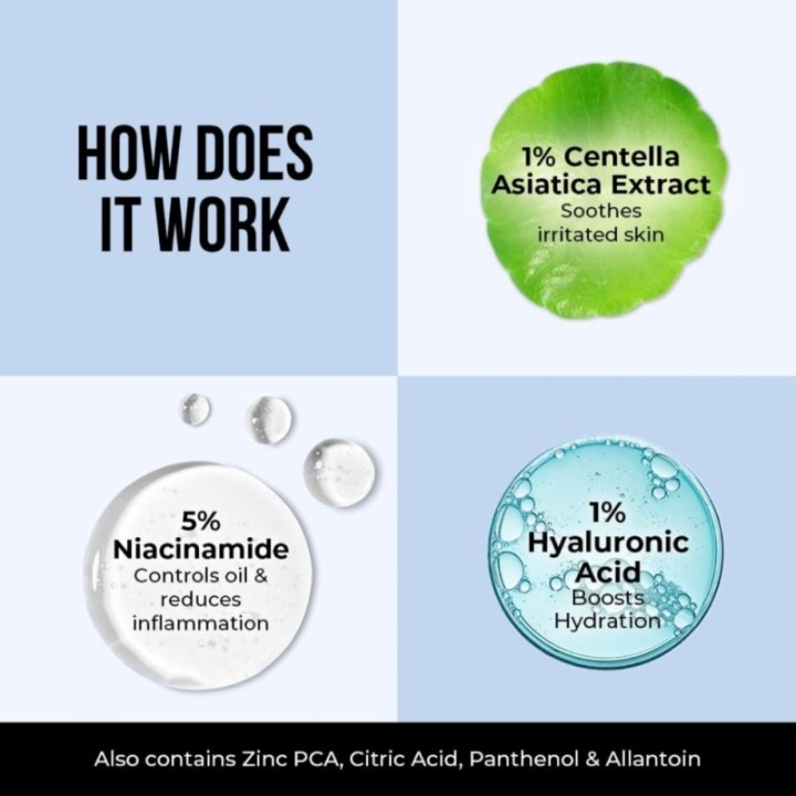Dr. Sheth's Centella and Niacinamide Moisturizing Cream for Oily