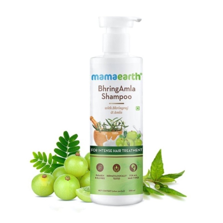 Mamaearth Bringhamla Shampoo, with Bhringraj & Amla for Intense Hair