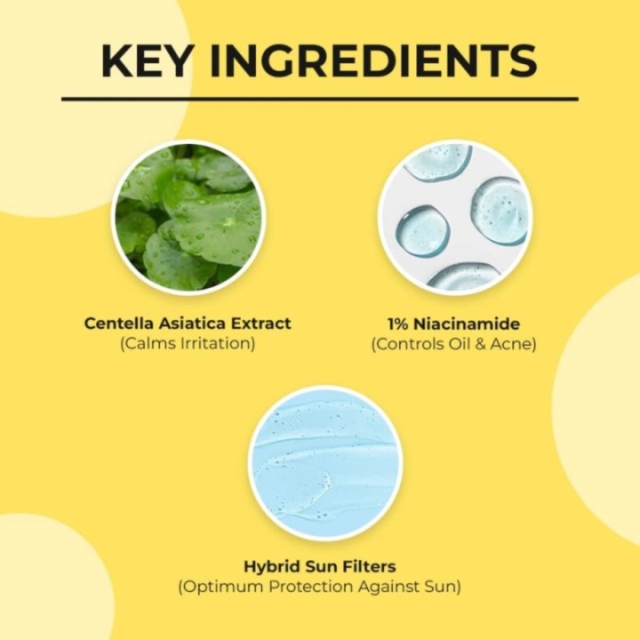 Dr Sheth's Centella & Niacinamide Sunscreen SPF 50 PA+++ for Oily