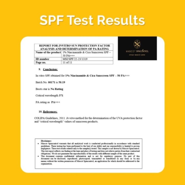 Dr Sheth's Centella & Niacinamide Sunscreen SPF 50 PA+++ for Oily