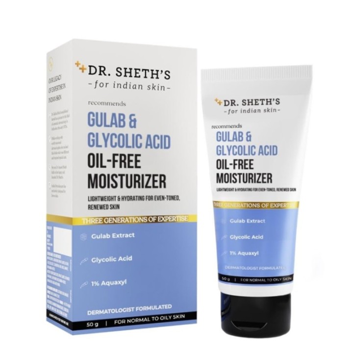 Dr. Sheth's Gulab & Glycolic Acid Oil-Free Moisturizer Light