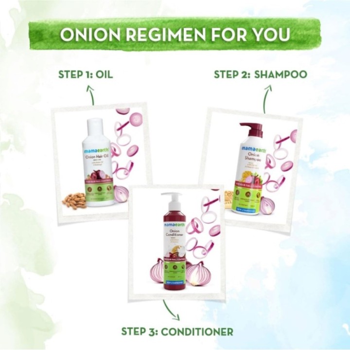 Mamaearth Onion Shampoo, with Onion & Plant Keratin for Hair Fall