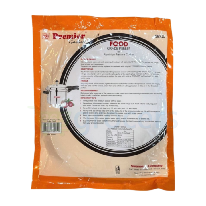 Premier Pressure Cooker Food Grade Rubber Gasket (Small