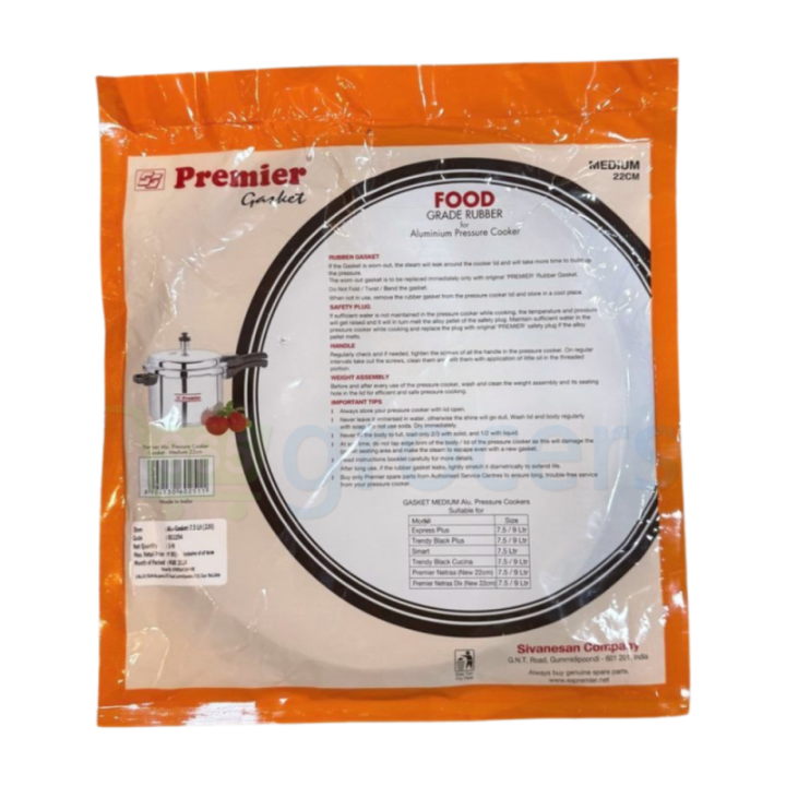 Premier Pressure Cooker Food Grade Rubber Gasket (Medium