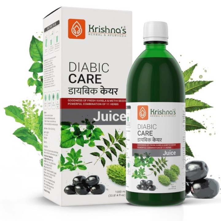 Krishna's Diabic Care Juice - Blend of 11 Herbs Methi, Amla, Karela