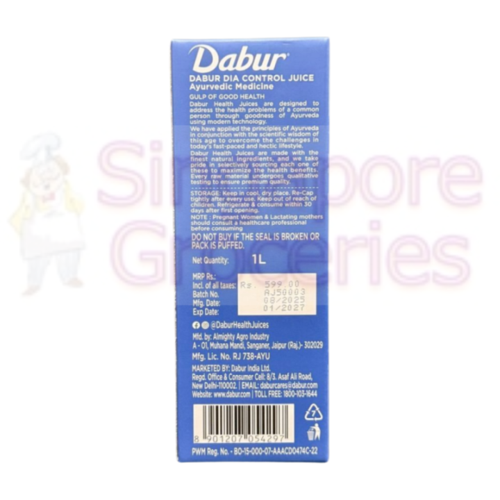 Dabur Dia Control Juice - Clinically Proven Diabetic Care Supports