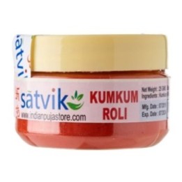 Satvik Kumkum Roli for Tilak and Pooja-Red Colour 25gm