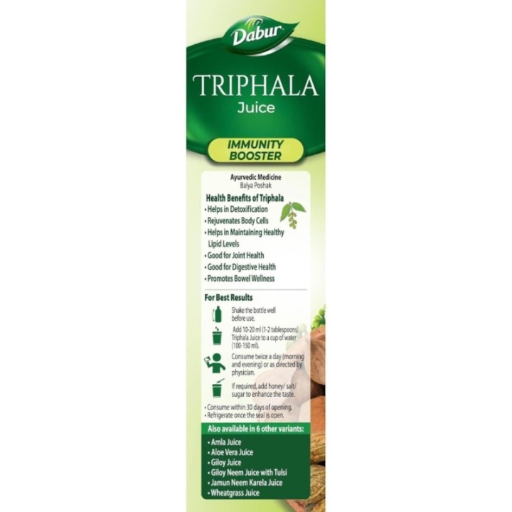 Dabur Triphala Juice - 100% Ayurvedic Formulation Improves Gut Health