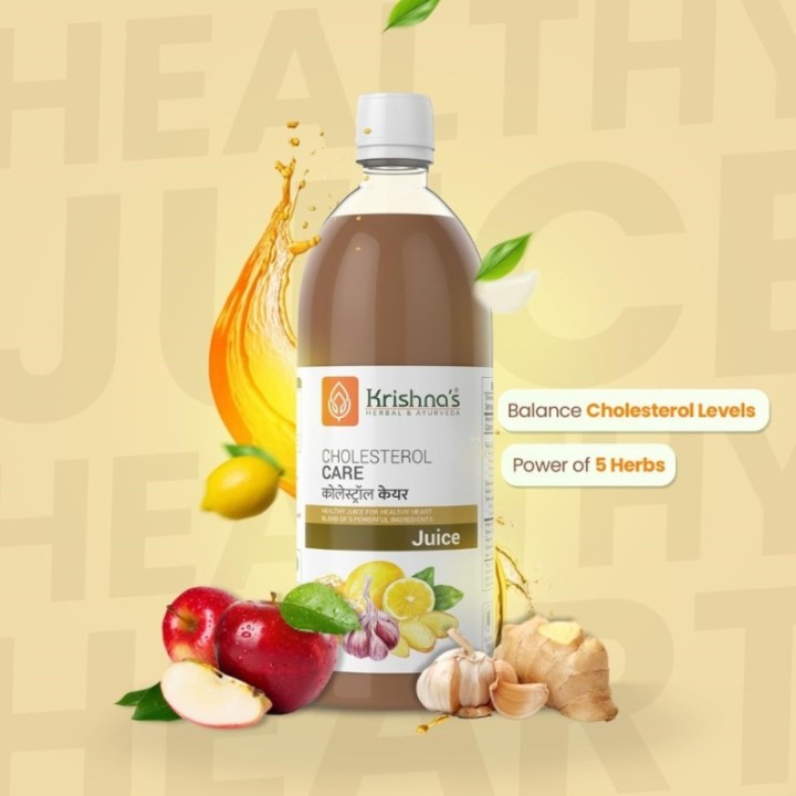 Krishna's Herbal & Ayurveda Cholesterol Care Juice - Contains Honey