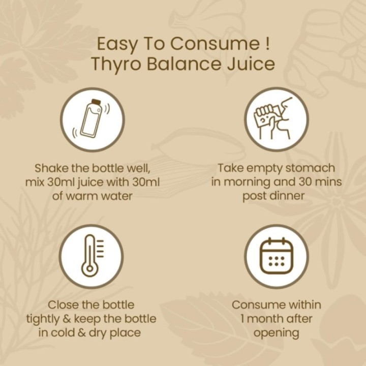 Krishna's Herbal & Ayurveda Thyro Balance Juice - Blend of Natural