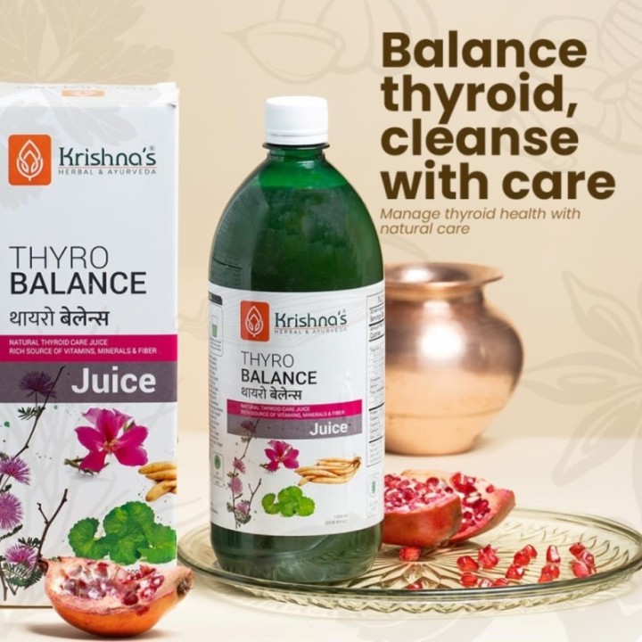Krishna's Herbal & Ayurveda Thyro Balance Juice - Blend of Natural