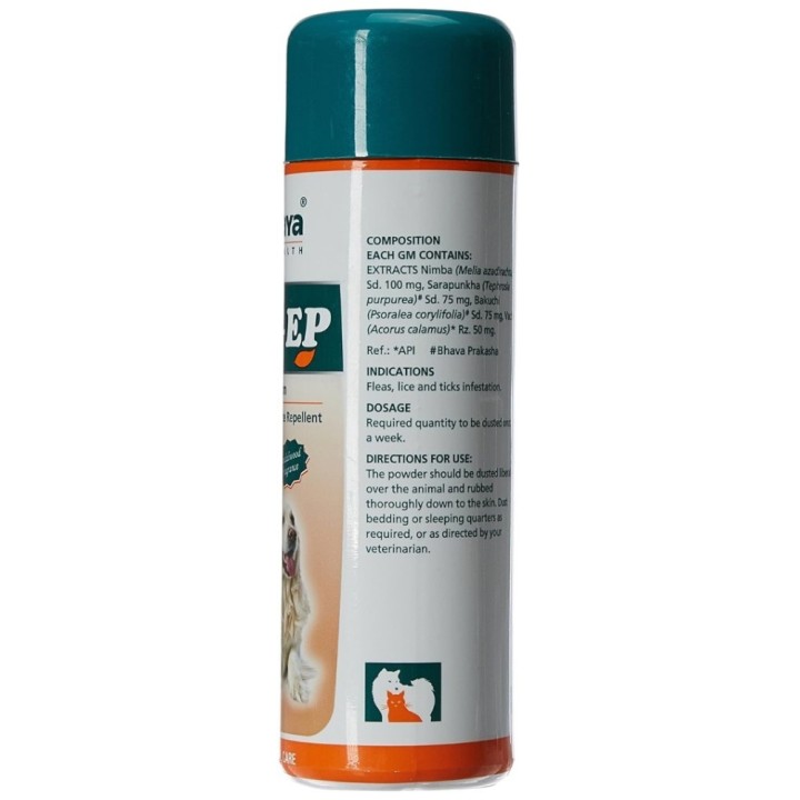 Himalaya Erina-Ep Powder Tick & Flea Control for Dogs & Cats