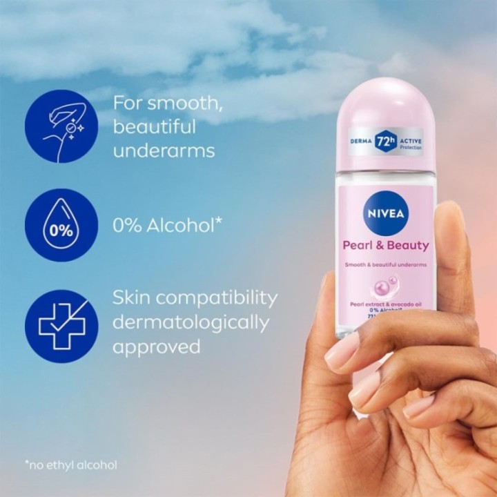 Nvea Pearl and Beauty Deo Underarm Roll on with Pearl Extracts