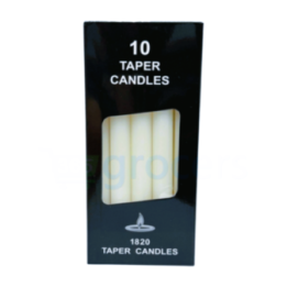 Kodayz Long White Wax Candles (Taper Pillar Candles), of Candles