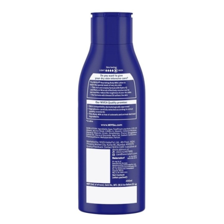 Nvea Nourishing Lotion Body Milk for 48H Moisturization 200ml