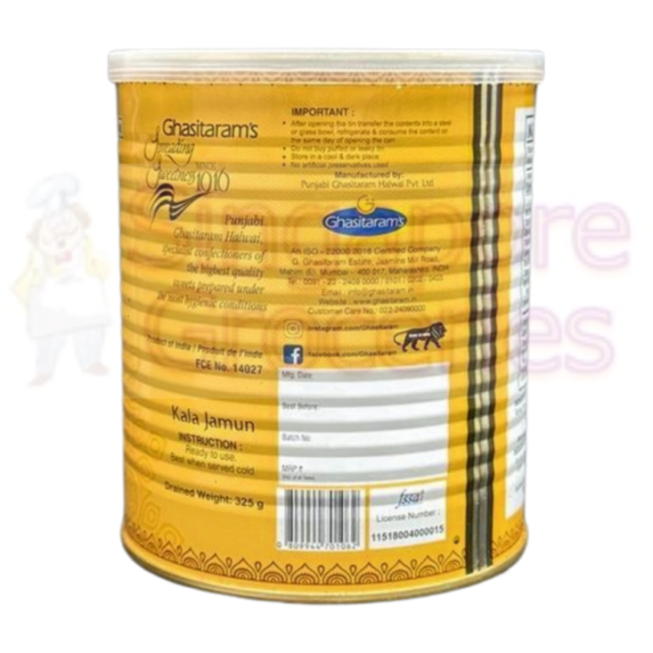 Ghasitaram's Kala Jamun Authentic Indian Sweet Dish Pack of Perfect