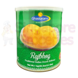 Ghasitaram's Raj Bhog Authentic Indian Sweet Dish Pack of Perfect